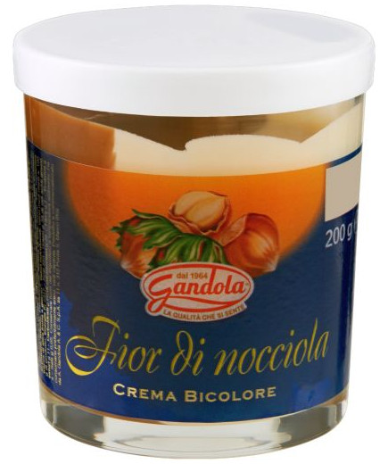 GANDOLA CREMA SPALMABILE G.200 FIOR DI NOCCIOLE BICOLORE