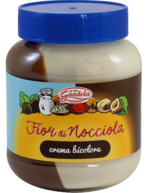 GANDOLA CREMA SPALMABILE G.400FIOR DI NOCCIO BICOLORE