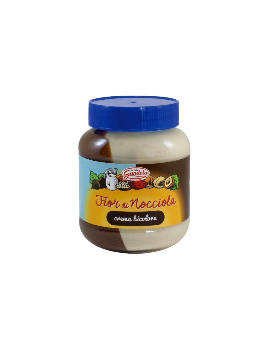 GANDOLA CREMA SPALMABILE G.400FIOR DI NOCCIO BICOLORE