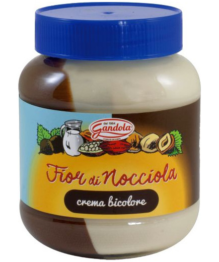 GANDOLA CREMA SPALMABILE G.400FIOR DI NOCCIO BICOLORE