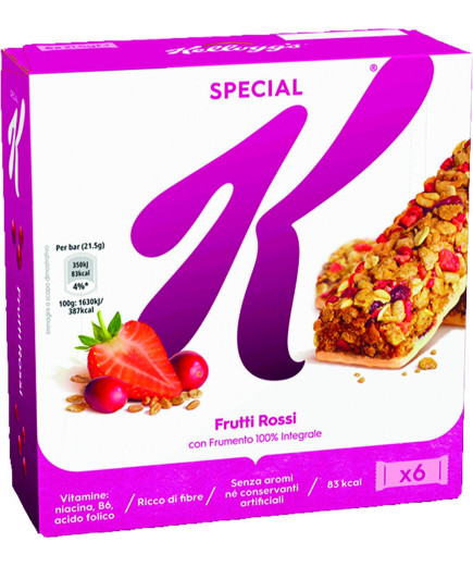 Kellogg'S Barretta Special K Mirtillo Rosso gr.21,5 X6