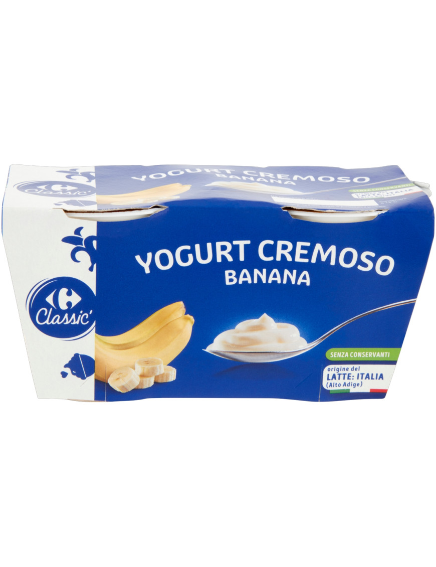 Carrefour Yogurt Intero Banana gr.125X2