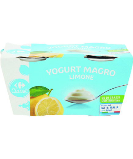 Carrefour Yogurt Magro Limone gr.125X2