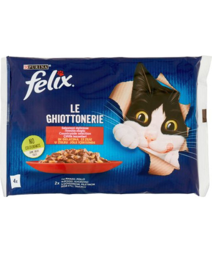 Felix Gatto Le Ghiottonerie Manzo E Pollo gr.85X4