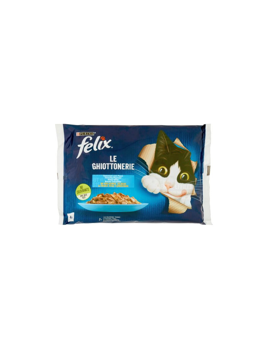 Felix Gatto Le Ghiottonerie Salmone E Tonno gr.85X4