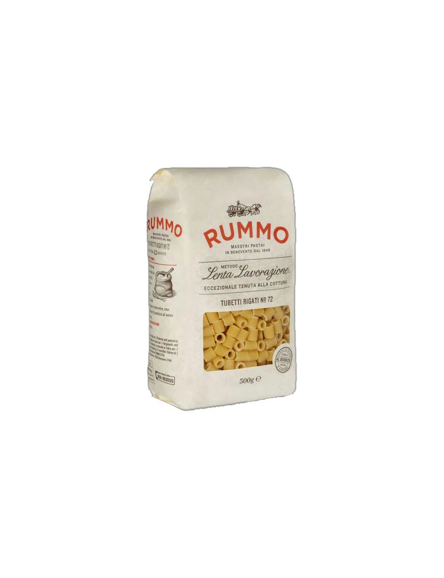 Rummo Tubetti Rigati N°72 Trafilati Al Bronzo gr.500