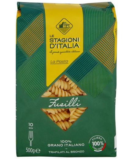 Stagioni D'Italia gr.500 Fusilli Trafilati al Bronzo