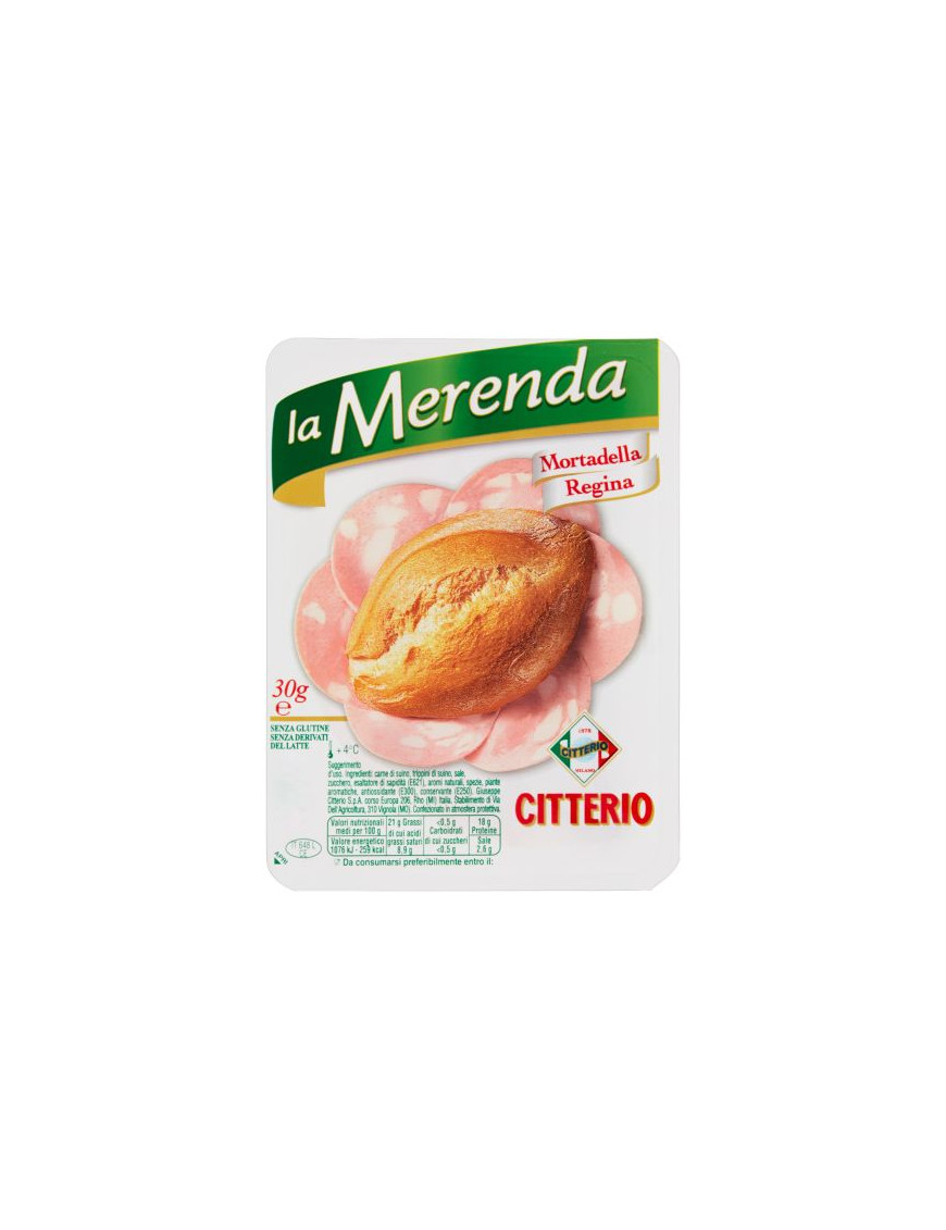 Citterio La Merenda Mortadella Regina gr.30