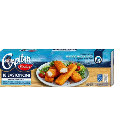 Findus Bastoncini Merluzzo X18 gr.450