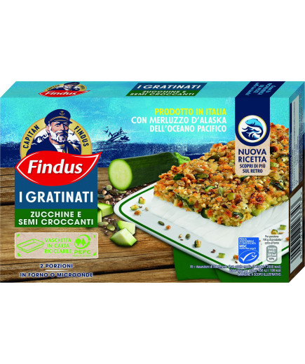 Findus Filetti Di Merluzzo Gratinati Con Pomodoro E Basilico gr.380