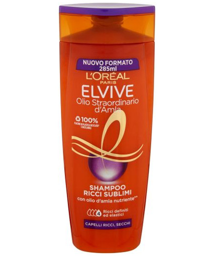 L'Oreal Elvive Shampoo Olio Straordinario D'Amla Capelli Ricci ml.285