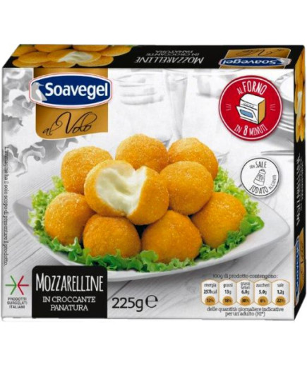 SOAVEGEL MOZZARELLINE PANATEPRONTO FORNO SURG. GR 225 *CAR