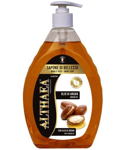 ALTHAEA SAPONE LIQ.C/DOSATORE MANI/VISO OLIO D'ARGAN ML.650