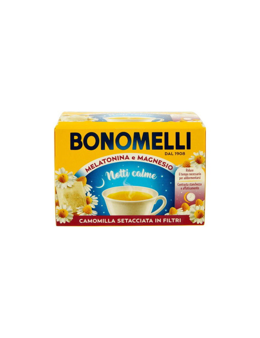 Bonomelli Camomilla Setacciata Melatonina Magnesio 14 Filtri gr.35