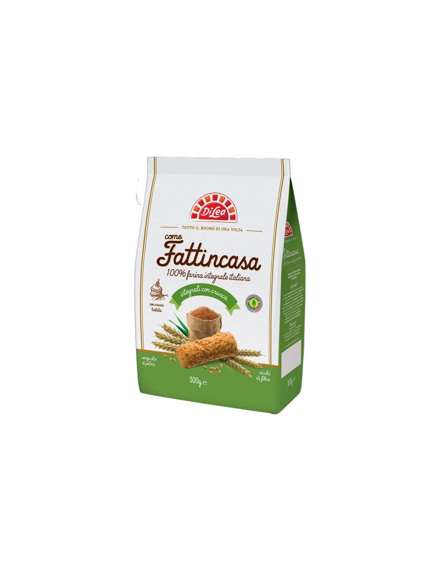 Dileo Biscotti Integrali gr.500 -Fattincasa-