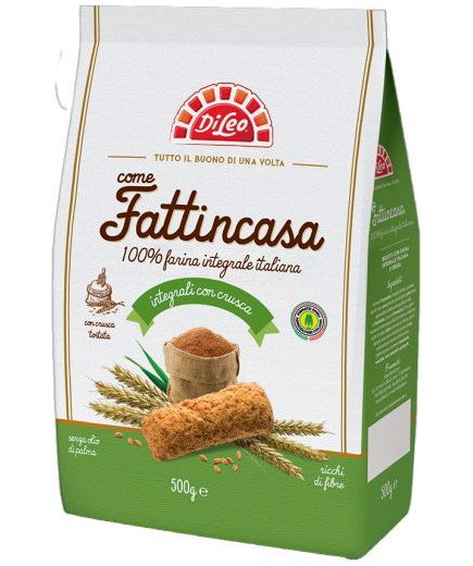 Dileo Biscotti Integrali gr.500 -Fattincasa-