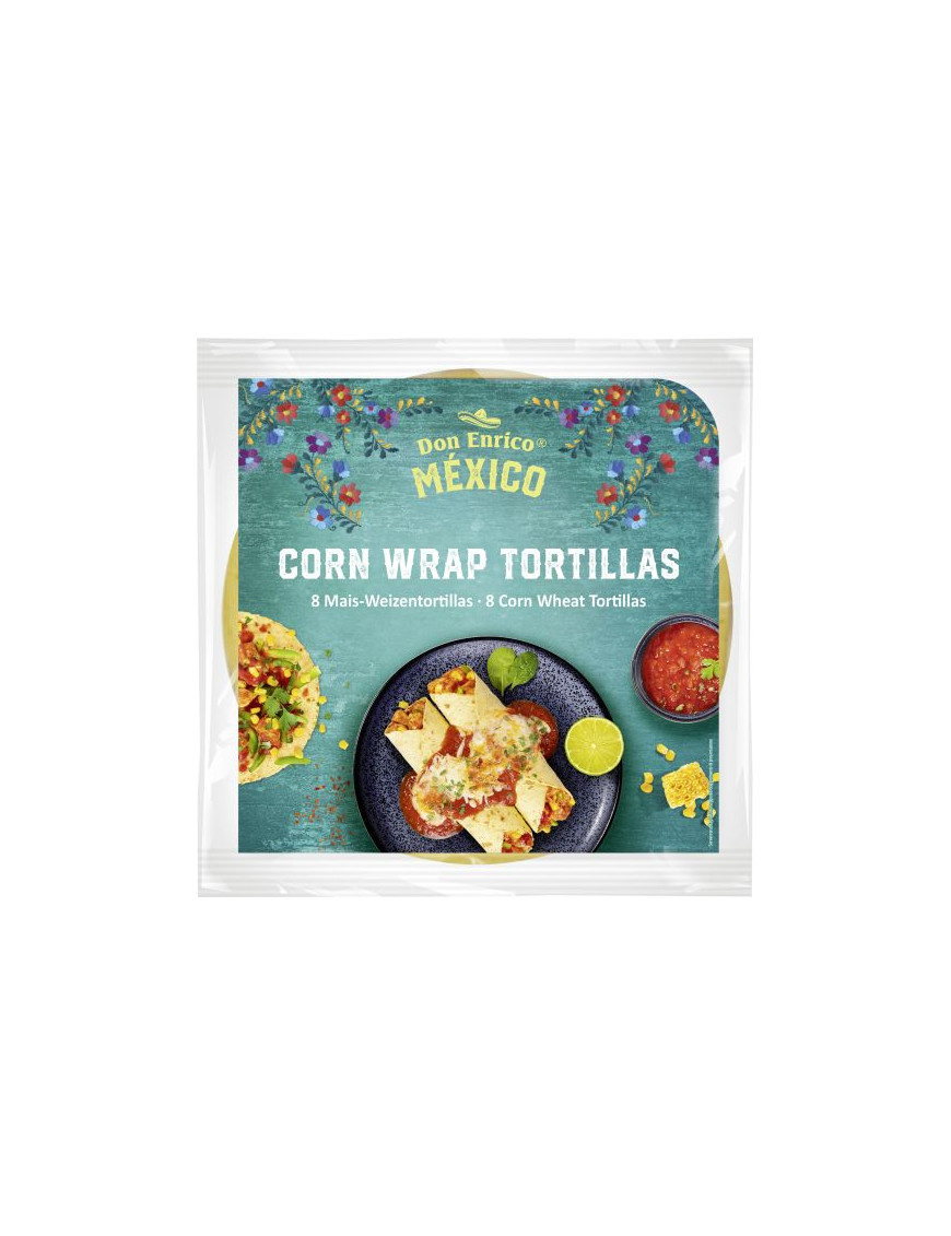 Don Enrico Wrap Tortillas Mais 8 Pezzi gr.320