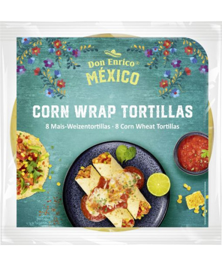 Don Enrico Wrap Tortillas Mais 8 Pezzi gr.320