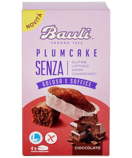 Bauli Plumcake Senza Glutine Cioccolato (4Pz) (Senza Lattosio ) gr.132