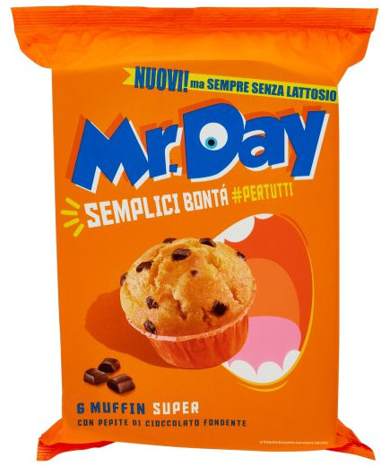 Vicenzi Mr.Day Muffin Classico Gocce Cioccolato gr.300 Senza Lattosio