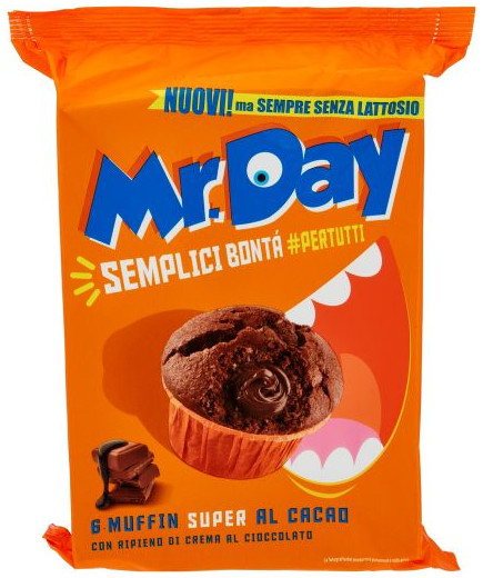 Vicenzi Mr.Day Muffin Cioccolato Senza Lattosio x6 gr.300