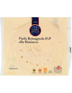 Terre D'Italia Piada Romagna IGP -Fresca- 3Pz gr.360