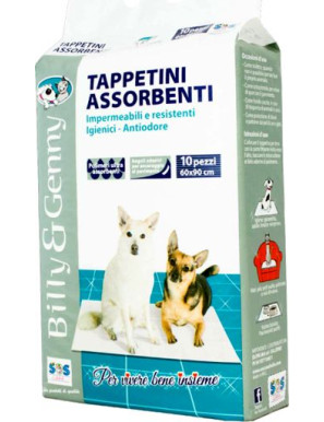 Sos Tappetini Assorbenti Per Cani cm.60X90 10 pezzi