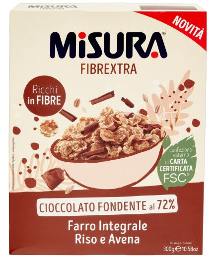 Misura Cereali Fibrextra Con Gocce Di Cioccolato gr.300