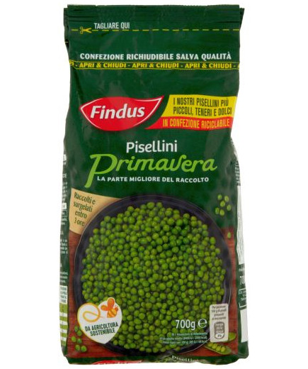 Findus Pisellini Primavera Confezione Apri & Chiudi gr.700