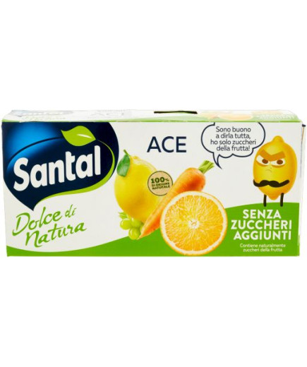 SANTAL SUCCO ML.200X3 ACE S/ZUCCHERI AGG.  BRIK