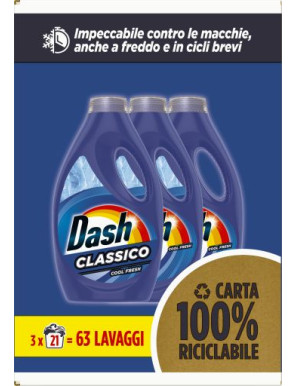 DASH LAV.LIQ. 21 LAVAGGI REGOLARE LT.1,05X3 (TRIPACCO)