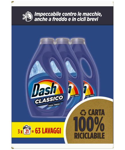 DASH LAV.LIQ. 21 LAVAGGI REGOLARE LT.1,05X3 (TRIPACCO)