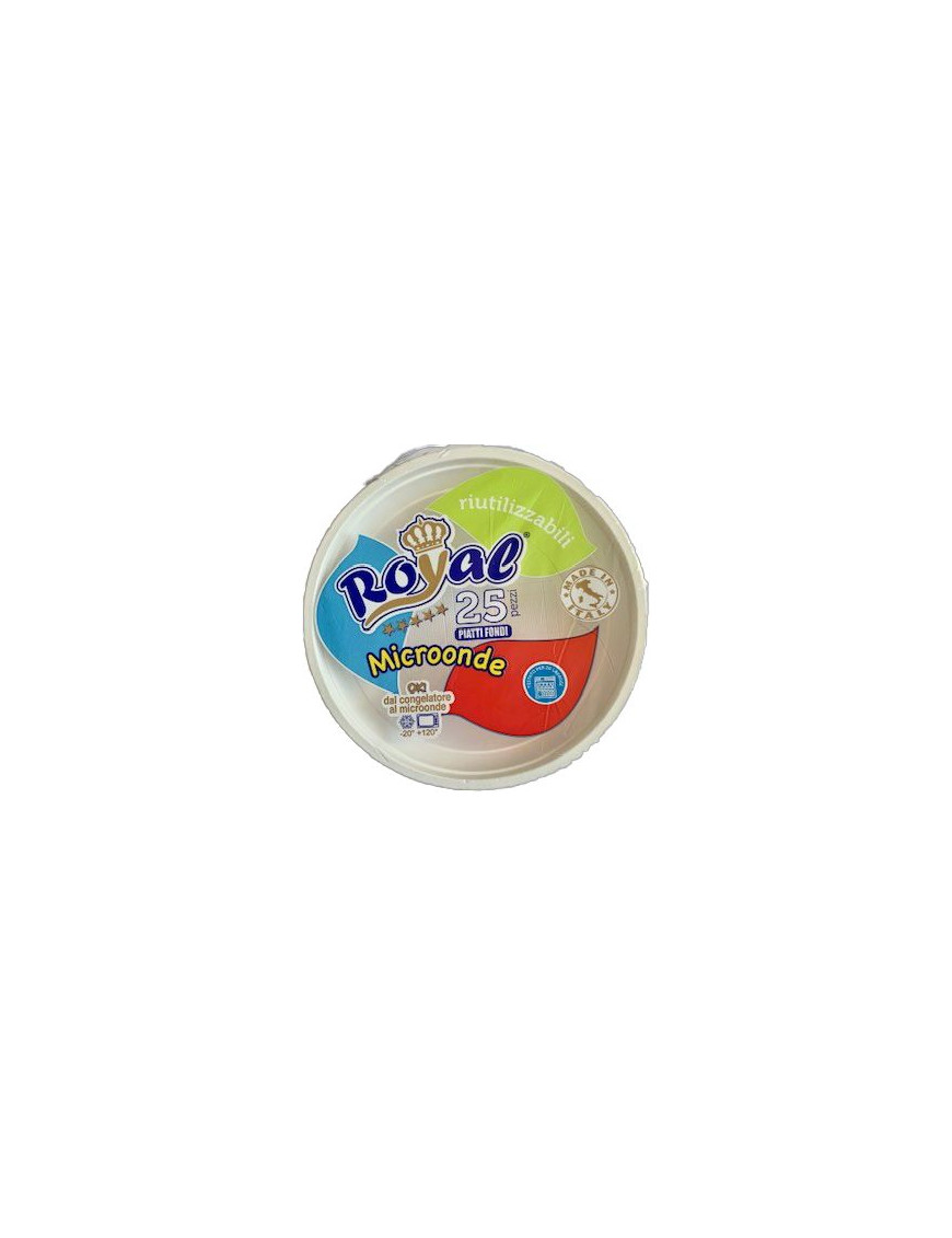 Royal Riutilizzabile Piatto Fondo X25Pz.