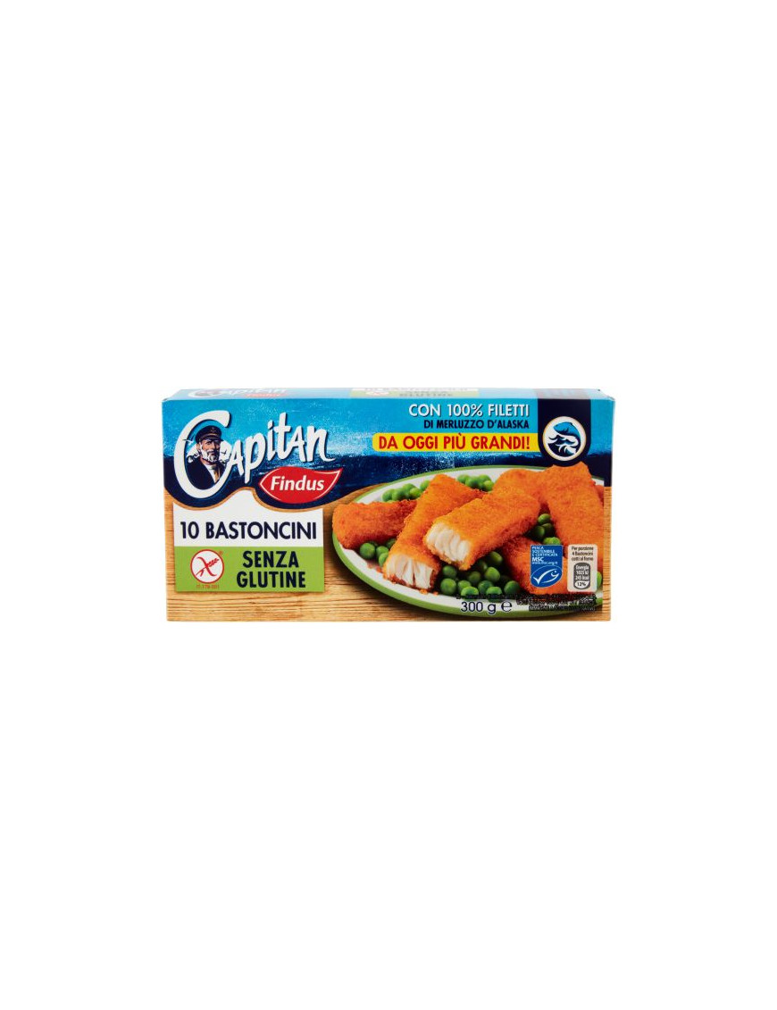 Findus 10 Bastoncini Di Merluzzo Senza Glutine gr. 300