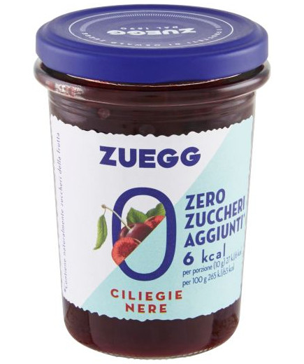 Zuegg Confettura Ciliegie Nere Zero Zuccheri Aggiunti G.220