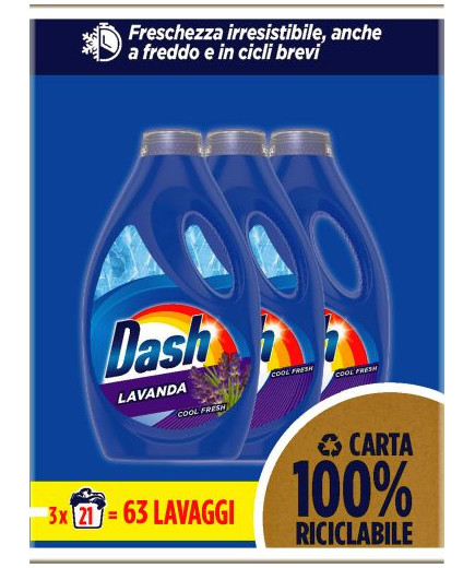 DASH LAV.LIQ. 21 LAVAGGI LAVANDA LT.1,05X3 (TRIPACCO)