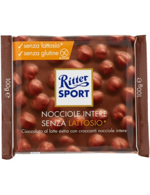 Ritter Senza Lattosio Nocciole Intere gr.100