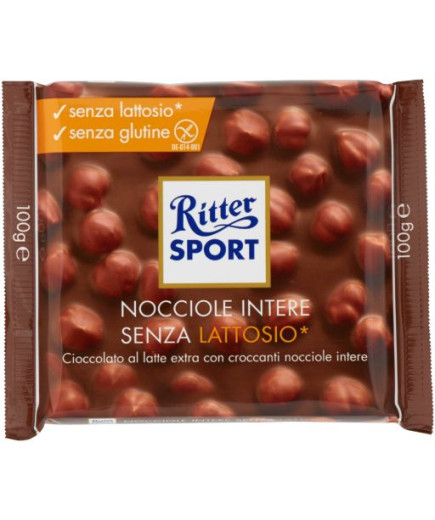 Ritter Senza Lattosio Nocciole Intere gr.100