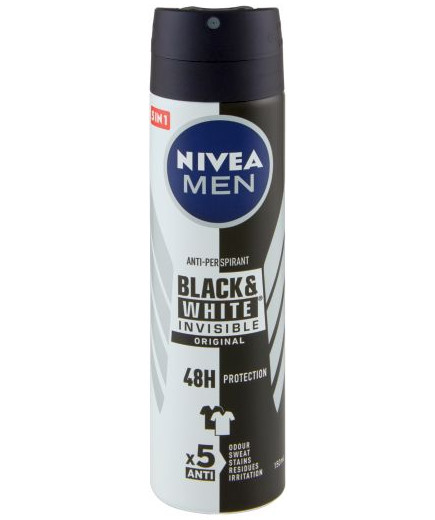 Nivea Deo Men Invisible Black&White Spray ml.150