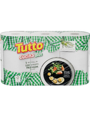 Tutto Cucina Plus Asciugatutto 3 Rotoli 3 Veli