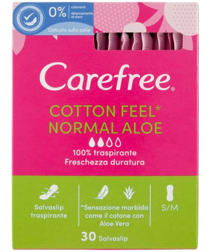 Carefree Salvaslip Aloe Ripiegato X30