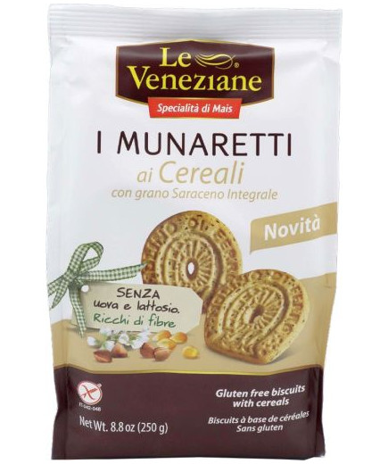 LE VENEZIANE MUNARETTI AI CEREALI G.250 S/GLUTINE