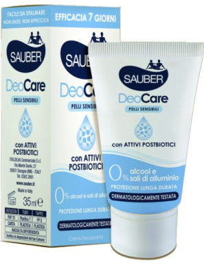 Sauber Deo Care Crema Pelli Sensibili ml.35