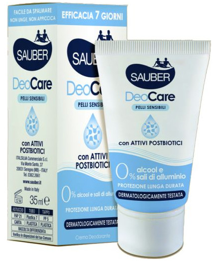 Sauber Deo Care Crema Pelli Sensibili ml.35