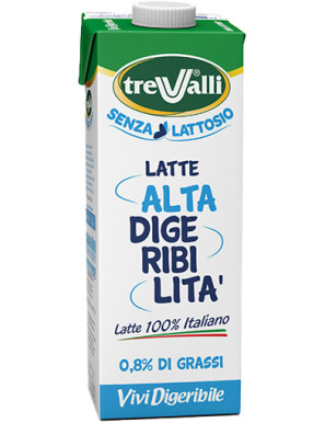 TREVALLI LATTE UHT 0,8% GRASSI VIVIDIGER.LT.1 BRIK C/TAPPO