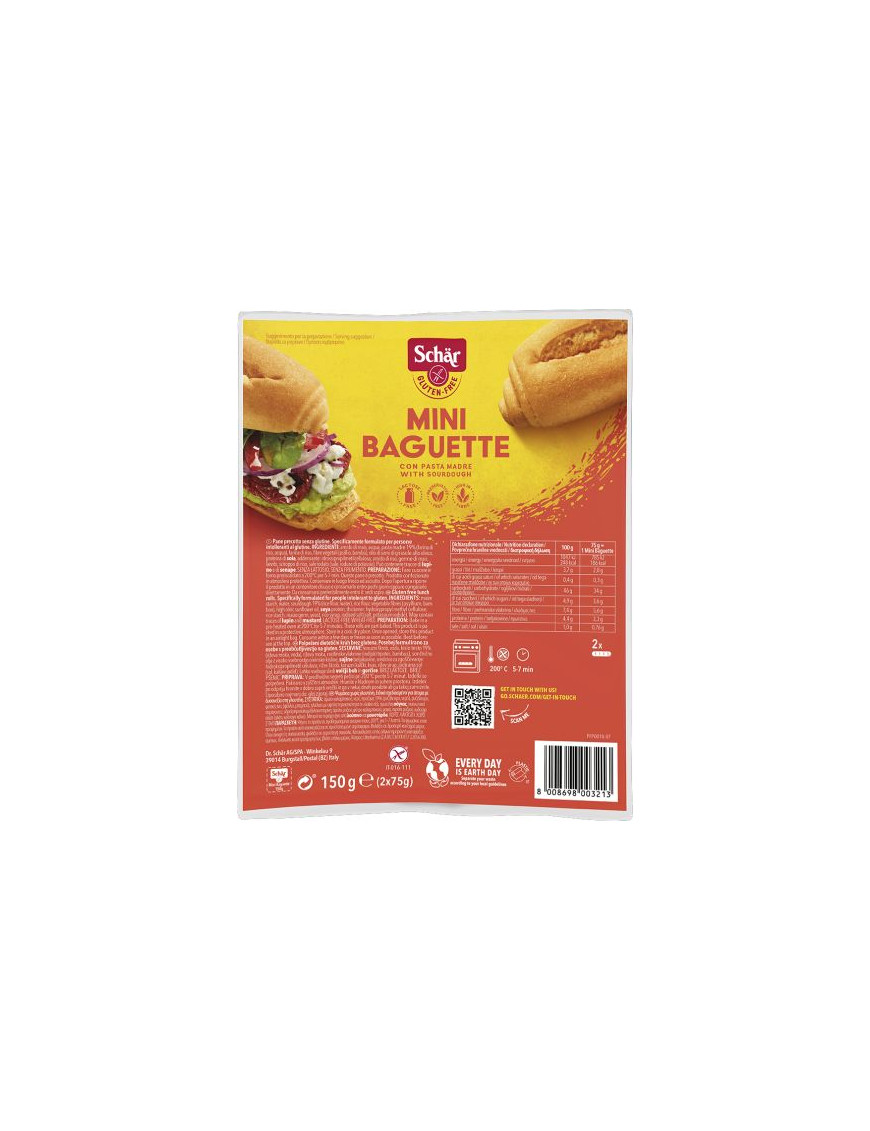 Schar Mini Baguette gr.150 Senza Glutine