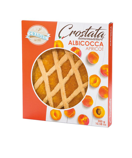 CRADEL CROSTATA G.300 ALBICOCCA -CELLOPHAN-