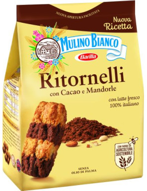 BARILLA RITORNELLI C/CACAO E FARINA MANDORLE G.700 P