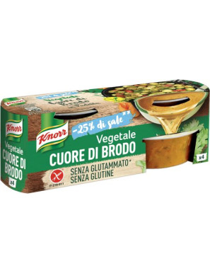 KNORR CUORE DI BRODO VEGETALE BASSO SALE G.112