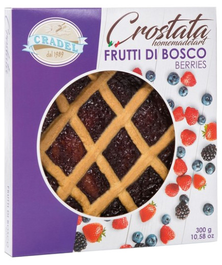 CRADEL CROSTATA G.300 FRUTTI DI BOSCO -CELLOPHAN-